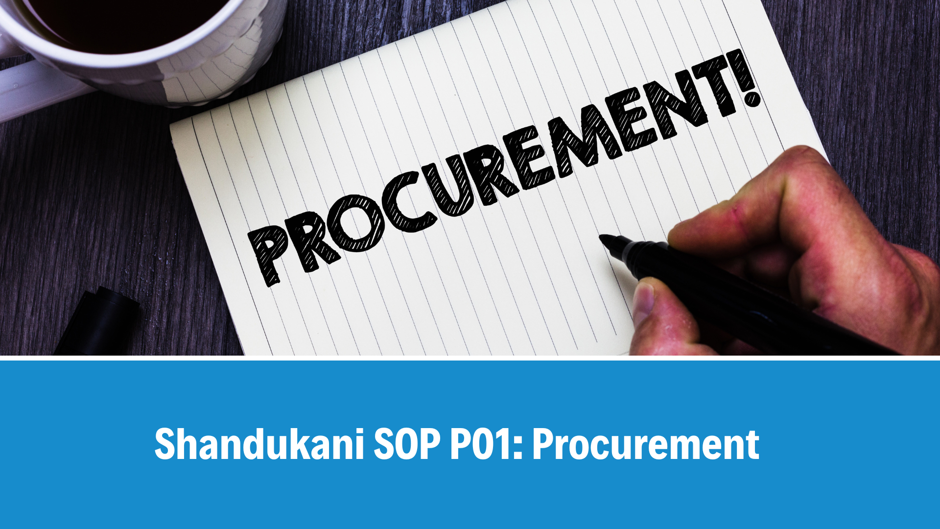Shandukani SOP P01: Procurement, V2.1, 23 September 2025