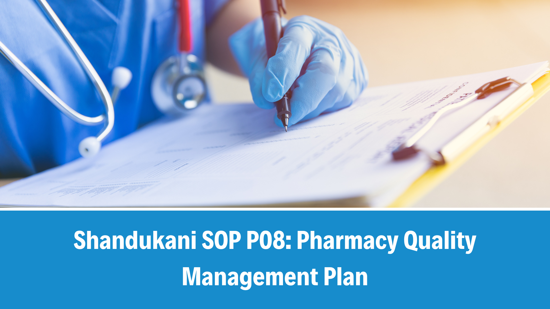 Shandukani SOP P08: Pharmacy Quality Management Plan, V2.2, 23 September 2025